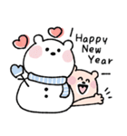 【再販】ゴルフ仲間に送る年末年始♡くまこ（個別スタンプ：3）