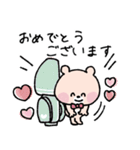 【再販】ゴルフ仲間に送る年末年始♡くまこ（個別スタンプ：4）
