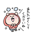 【再販】ゴルフ仲間に送る年末年始♡くまこ（個別スタンプ：34）