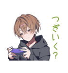ゆるパーカーくんのゲーム誘い★男子（個別スタンプ：8）