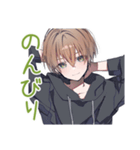 ゆるパーカーくんのゲーム誘い★男子（個別スタンプ：12）