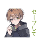 ゆるパーカーくんのゲーム誘い★男子（個別スタンプ：40）