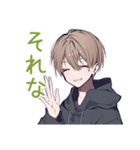 ゆるパーカーくんの友達返信（個別スタンプ：19）