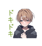 対戦でガチる★ゆるパーカーくん（個別スタンプ：7）