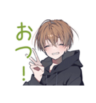 ゆるパーカーくん★徹夜ゲーム（個別スタンプ：7）
