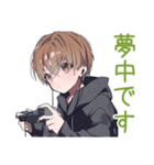 ゆるパーカーくん★徹夜ゲーム（個別スタンプ：16）