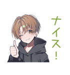 ゆるパーカーくん★徹夜ゲーム（個別スタンプ：27）
