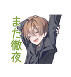 ゆるパーカーくん★徹夜ゲーム（個別スタンプ：36）