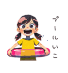 子ども（女の子）の夏★ほんわか（個別スタンプ：6）