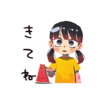 子ども（女の子）の夏★ほんわか（個別スタンプ：18）