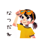 子ども（女の子）の夏★ほんわか（個別スタンプ：25）