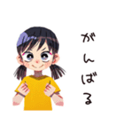 子ども（女の子）の夏★ほんわか（個別スタンプ：35）