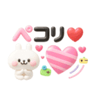 うさぎが好き♡カラフル可愛い3D（個別スタンプ：22）