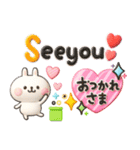 うさぎが好き♡カラフル可愛い3D（個別スタンプ：29）