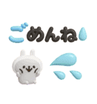 うさぎが好き♡カラフル可愛い3D（個別スタンプ：31）