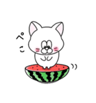 夏！毎年使える！にゃんぴーす（個別スタンプ：8）