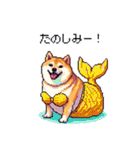 人魚なマーメイド太っちょ柴犬（個別スタンプ：39）