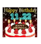 11月下旬❤️日付入❤️誕生日おめでとう❣️（個別スタンプ：7）