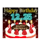 12月下旬❤️日付入❤️誕生日おめでとう❣️（個別スタンプ：10）