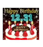 12月下旬❤️日付入❤️誕生日おめでとう❣️（個別スタンプ：16）
