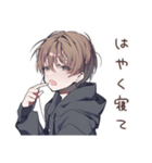ゆるパーカーくんの家族お説教（個別スタンプ：14）