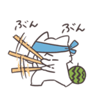 アツアツ！しろにゃんのヤバい夏（個別スタンプ：6）