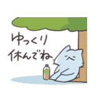 アツアツ！しろにゃんのヤバい夏（個別スタンプ：16）