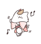 アツアツ！しろにゃんのヤバい夏（個別スタンプ：19）