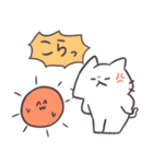 アツアツ！しろにゃんのヤバい夏（個別スタンプ：22）