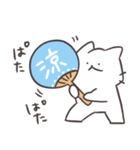 アツアツ！しろにゃんのヤバい夏（個別スタンプ：23）