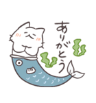 アツアツ！しろにゃんのヤバい夏（個別スタンプ：27）