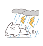 アツアツ！しろにゃんのヤバい夏（個別スタンプ：34）