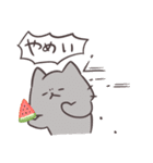 アツアツ！しろにゃんのヤバい夏（個別スタンプ：35）