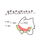 アツアツ！しろにゃんのヤバい夏（個別スタンプ：36）