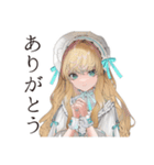 夏のゴシック＆ロリータガール（個別スタンプ：3）