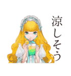 夏のゴシック＆ロリータガール（個別スタンプ：7）