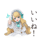 夏のゴシック＆ロリータガール（個別スタンプ：21）