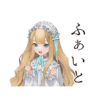 夏のゴシック＆ロリータガール（個別スタンプ：38）