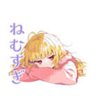 朝が苦手なパーカーの女の子（個別スタンプ：4）