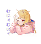 朝が苦手なパーカーの女の子（個別スタンプ：14）