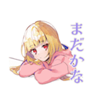 朝が苦手なパーカーの女の子（個別スタンプ：22）
