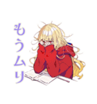 朝が苦手なパーカーの女の子（個別スタンプ：25）