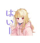 朝が苦手なパーカーの女の子（個別スタンプ：32）