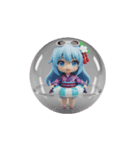 夏をイメージしたカプセルトイスタンプ（個別スタンプ：1）