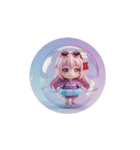 夏をイメージしたカプセルトイスタンプ（個別スタンプ：4）