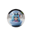 夏をイメージしたカプセルトイスタンプ（個別スタンプ：7）