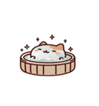 お風呂猫 とても緊張してる,（個別スタンプ：5）