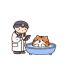 お風呂猫 とても緊張してる,（個別スタンプ：9）