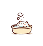 お風呂猫 とても緊張してる,（個別スタンプ：24）