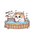 お風呂猫 怒ってる,（個別スタンプ：22）